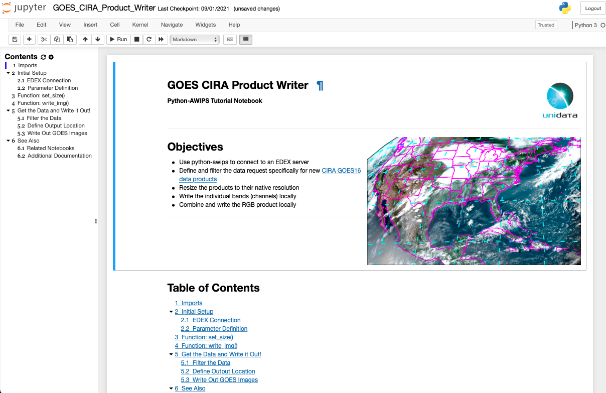 GOES CIRA Notebook Example