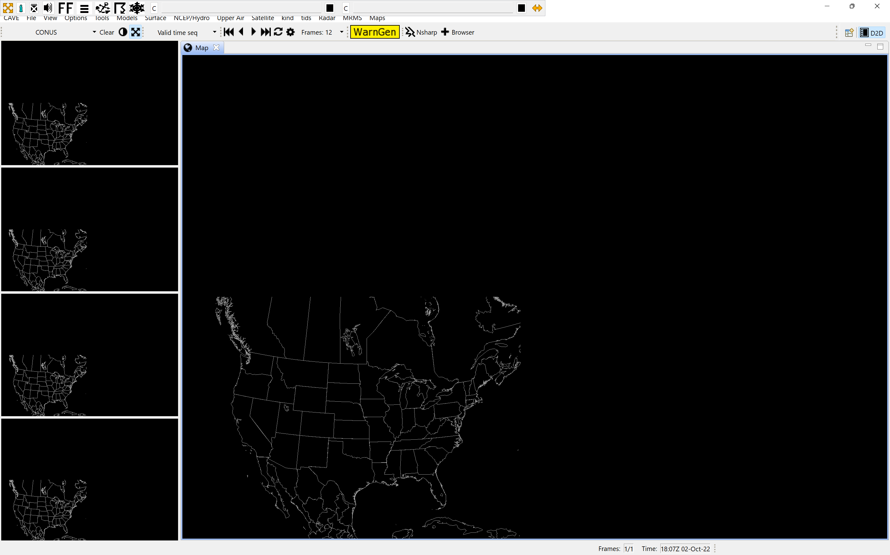 CAVE Map 1/4 of screen