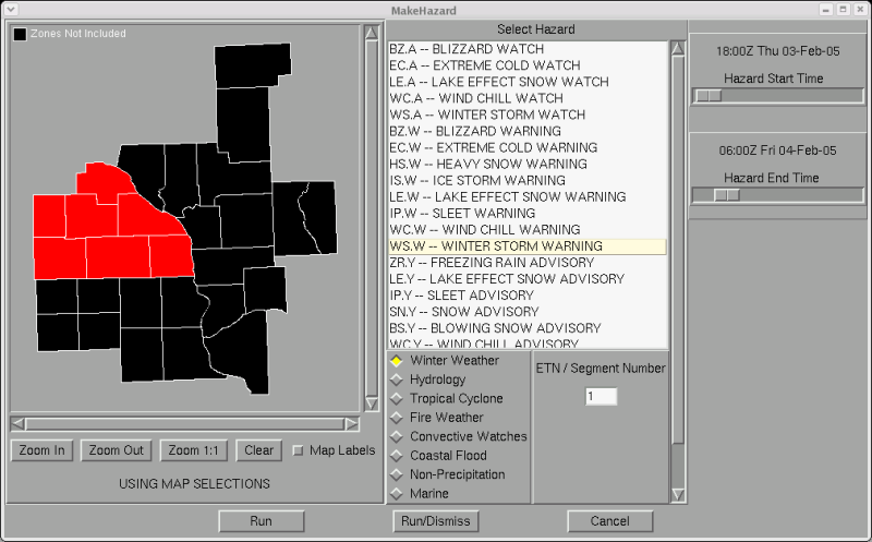 Forced Segments in Make Hazard 1