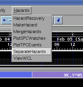 Separate Hazards Menu