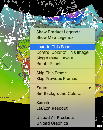 select panel load