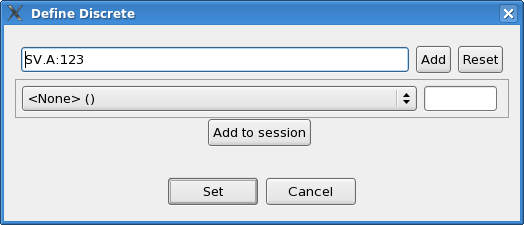 Set Discrete Dialog